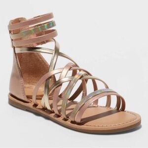 Cat & Jack girls gold Dion Sandals